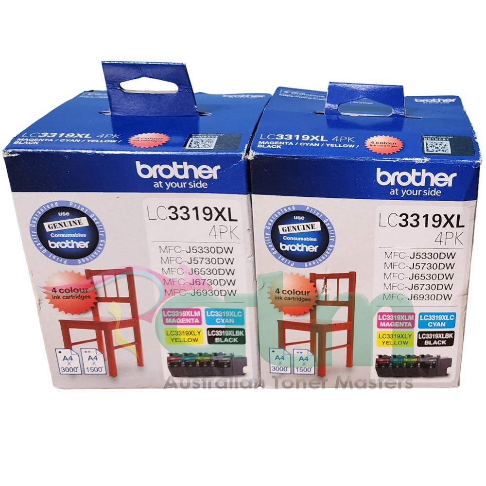 Brother Lc3319xl 4pk Genuine Ink Value Pack X 2 8787